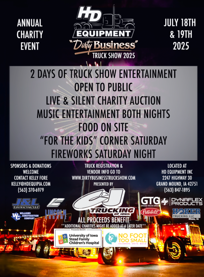 HD "Dirty Business" Truck Show Registration - ONLINE REGISTRATION CLOSED - ONSITE REGISTRATION AVAILABLE AT THE SHOW