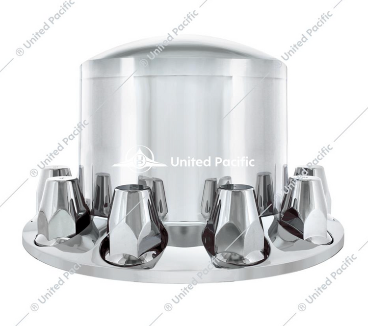 Chrome Dome Rear Axle Cover With 33mm Thread-on Nut Cover