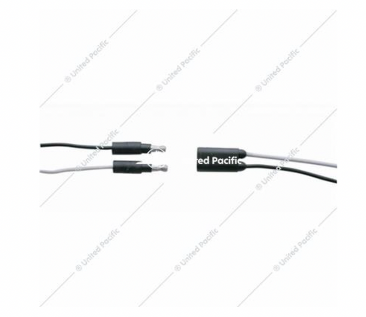 Double Female Bullet Plug Wire Harness Roll - 4" Lead