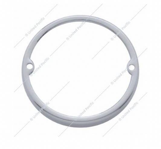 Stainless Steel Low Profile Cab Light Bezel
