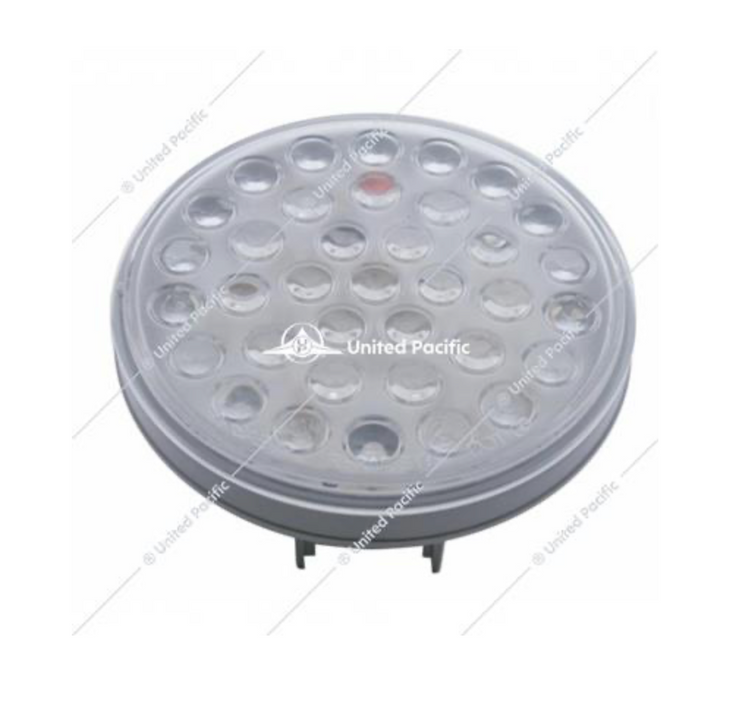 36 LED 4" Round Stop, Turn & Tail Light - Red/Clear Lens