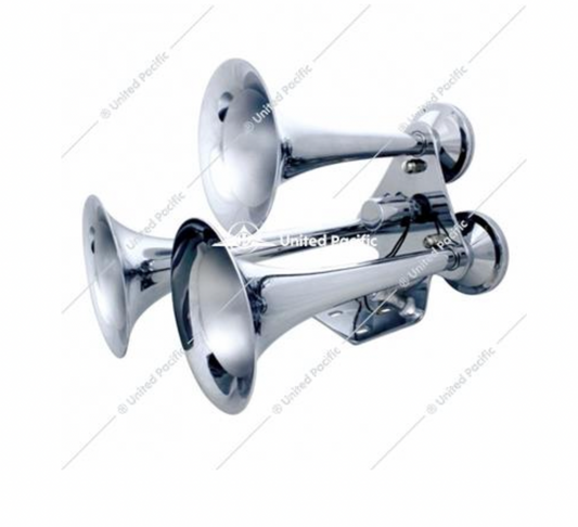 3 Trumpets "Competition Series" Chrome Train Horn