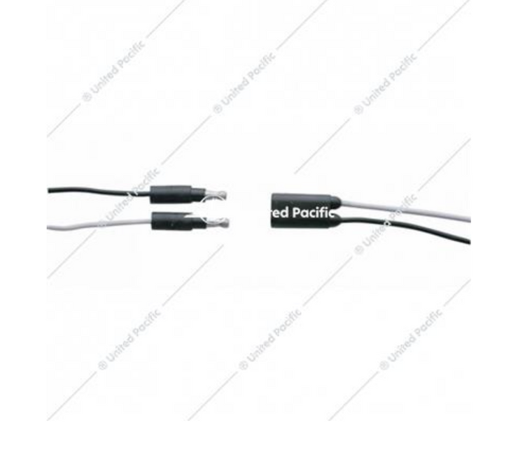 Double Female Bullet Plug Wire Harness Roll - 6" Lead