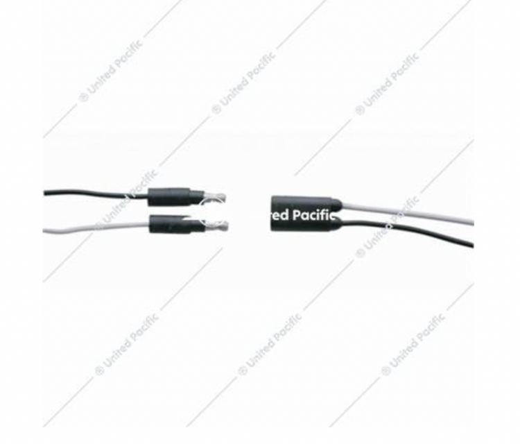 Double Female Bullet Plug Wire Harness Roll - 12" Lead